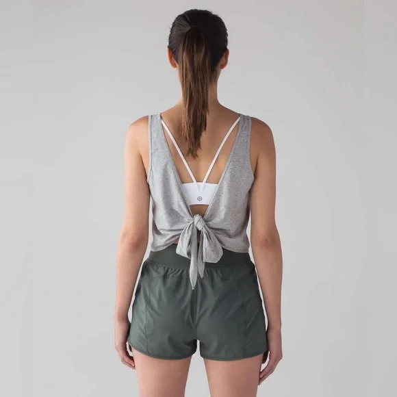 Lululemon It’s A Tie Tank - Grey - Size 6 - Picture 1 of 5